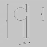 Настенный светильник (бра) Maytoni MOD464WL-L3BS3K