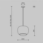 Подвесной светильник Maytoni MOD466PL-L12W3K