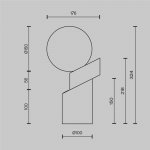 Настольный светильник Maytoni MOD468TL-L3B3K