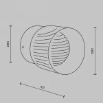 Настенный светильник (бра) Maytoni MOD480WL-L6BS3K