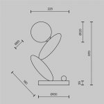 Настольный светильник Maytoni MOD482TL-L6PT3K