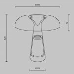 Настольный светильник Maytoni MOD484TL-L8BK