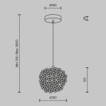 Подвесной светильник Maytoni MOD487PL-01BS