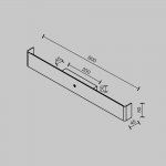 Настенный светильник (бра) Maytoni MOD492WL-L16BK