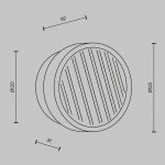 Настенный светильник (бра) Maytoni MOD493WL-L6PTK1
