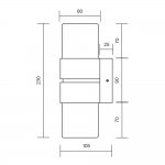 Настенный светильник (бра) Maytoni MOD505WL-L12BS3K