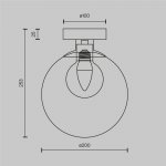 Настенный светильник (бра) Maytoni MOD521WL-01G3 Basic form