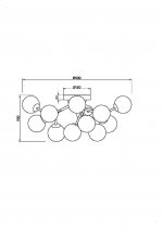 Потолочный светильник Maytoni MOD545CL-12B Dallas