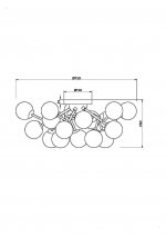 Потолочный светильник Maytoni MOD545CL-20BS Dallas