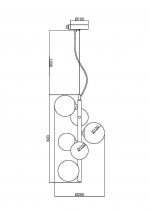 Подвесной светильник Maytoni MOD545PL-06B Dallas