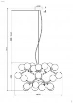 Подвесной светильник Maytoni MOD545PL-24B Dallas