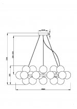 Подвесной светильник Maytoni MOD545PL-25BS Dallas
