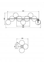 Настенный светильник (бра) Maytoni MOD547WL-09BS Dallas