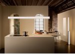 Торшер Modula Twisted light grey/plisse