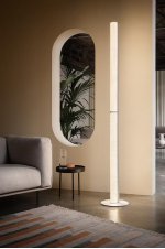 Торшер Modula Twisted light grey/plisse