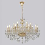 Люстра Crystallux MONICA SP10+5 GOLD MONICA