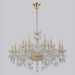 Люстра Crystallux MONICA SP10+5 GOLD MONICA