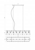 Люстра подвесная Lucia Tucci MOON 4671.8 black