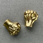 Ручка-кнопка MOS004 brass