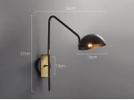 Настенный светильник MT9049-1WB black/bronze
