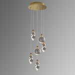 Подвесной светильник MT9176-6H titanium gold
