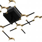 Потолочный светильник Illuminati MX18001067-8A  black/gold