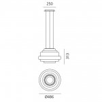 Подвесной светильник Artemide MetalizzedRust Reverso