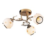 Светильник потолочный Moldi-CL60E27*3FGD металл, стекло E27*60W*3