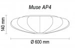 Настенно-потолочный светильник Muse AP4 10 01s