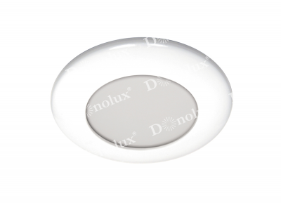 Donolux светильник встраиваемый, неповор круглый,MR16, D100, max 50w GU5,3, IP65, литье, белый порошковый RAL9003