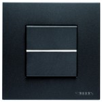 Выключатель 2 модуля 16А антрацит Zenit (Niessen) N2201 AN