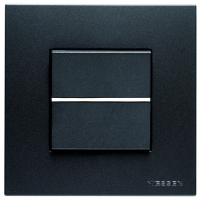 Переключатель 2 модуля 16А антрацит Zenit (Niessen) N2202 AN