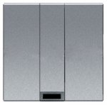 Вывод кабеля 2 модуля серебристый Zenit (Niessen) N2207 PL