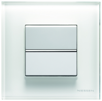 Проходной переключатель 2 модуля 16А белый Zenit (Niessen) N2210 BL