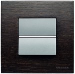 Проходной переключатель 2 модуля 16А серебристый Zenit (Niessen) N2210 PL