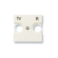 Накладка розетки TV-R 2 модуля белый Zenit (Niessen) N2250.8 BL