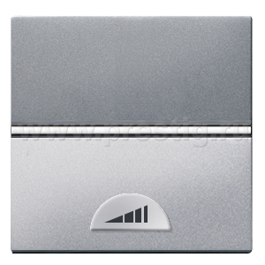 Светорегулятор нажимной 40-500Вт серебристый Zenit (Niessen) N2260 PL