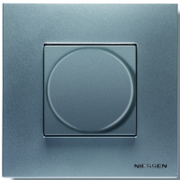 Рамка 4 поста натуральная сталь Zenit (Niessen) N2274 OX