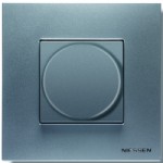 Рамка 4 поста натуральная сталь Zenit (Niessen) N2274 OX