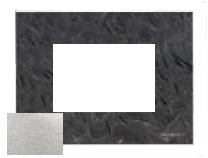 Рамка 3 модуля натуральная сталь Zenit (Niessen) N2473 OX