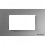 Рамка 4 модуля серебристый Zenit (Niessen) N2474 PL