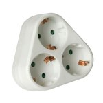 Разветвитель Navigator 94 693 NAD-S-3E-WH 3 гн. (треугольник) с/з