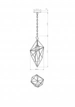 Люстра подвесная Lucia Tucci NAOMI 4750.1 gold