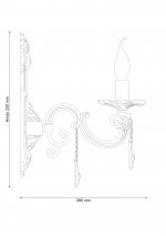 Светильник настенный бра Lucia Tucci Napoli w148.1 white antique