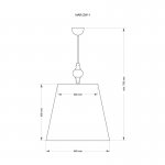 Люстра KUTEK MOOD NARNI NAR-ZW-1 (CZ) 