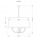 Люстра KUTEK MOOD NARNI NAR-ZW-3 (CZ) 