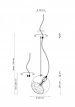 Светильник Lucia Tucci NARNI 1942.1 gray-green