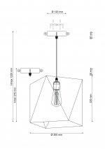 Светильник Lucia Tucci NARNI 1943.1 shampagne