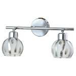 Спот KIRS 2XE14Х60ВТ хром NC 130-102