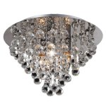 Светильник н/п CRISTAL 3хE14х60Вт. мет/стек. Хром NC37003/1